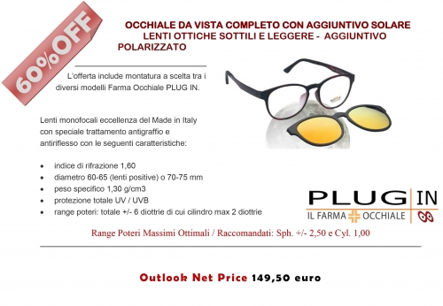PROMO^OUTLOOK 09 -Occhiali da Vista e Sole Polarizzati leggeri e resistentissimi - OUTLOOK - Outlet dell'Occhiale